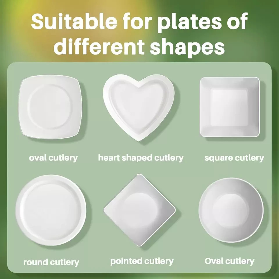 60Pcs Bowl Covers Reusable - Plastic Bowl Covers Elastic Reusable Fresh Keeping