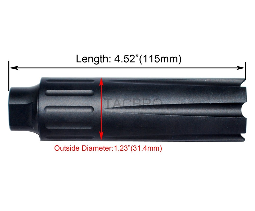9MM Linear Compensator 1/2x28 Thread Pitch - Aluminum(7075-T6)