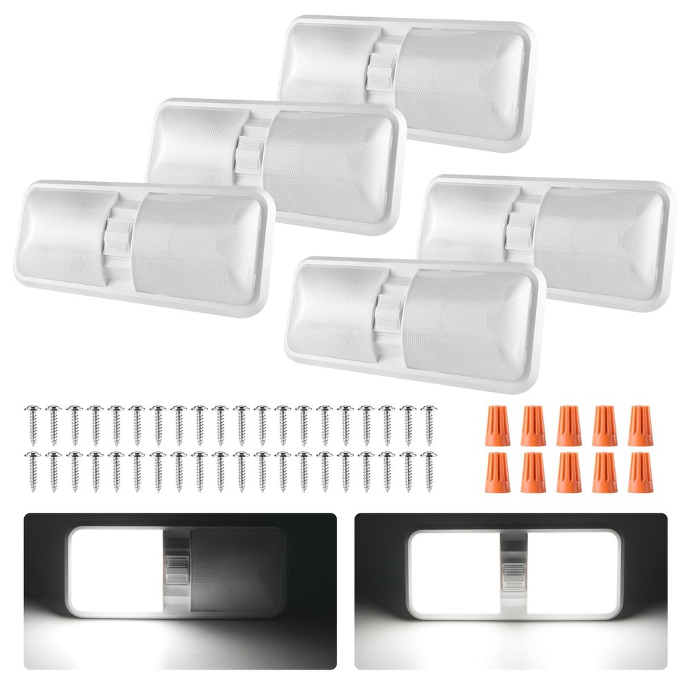 RV Lights Interior Camper Light for Inside，12V Led RV Ceiling Light with Swit...