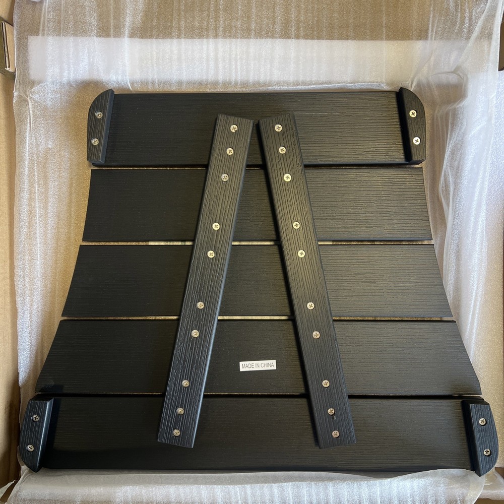 Serwall Outdoor Removable Adirondack Connecting Table In Black