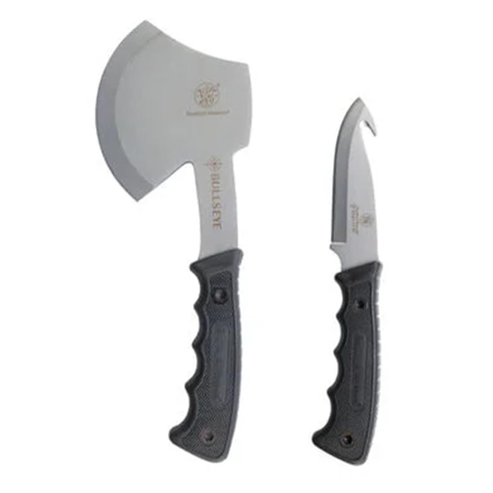 Smith & Wesson Bullseye Hatchet & Fixed Blade Guthook Knife Combo S.S. Bl