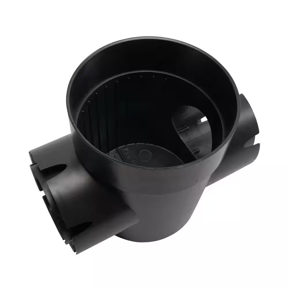 6 In. Spee-D Double-Outlet Drainage Catch Basin