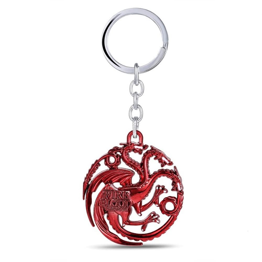 Dragon Key Chain Targaryen Key Chain Red