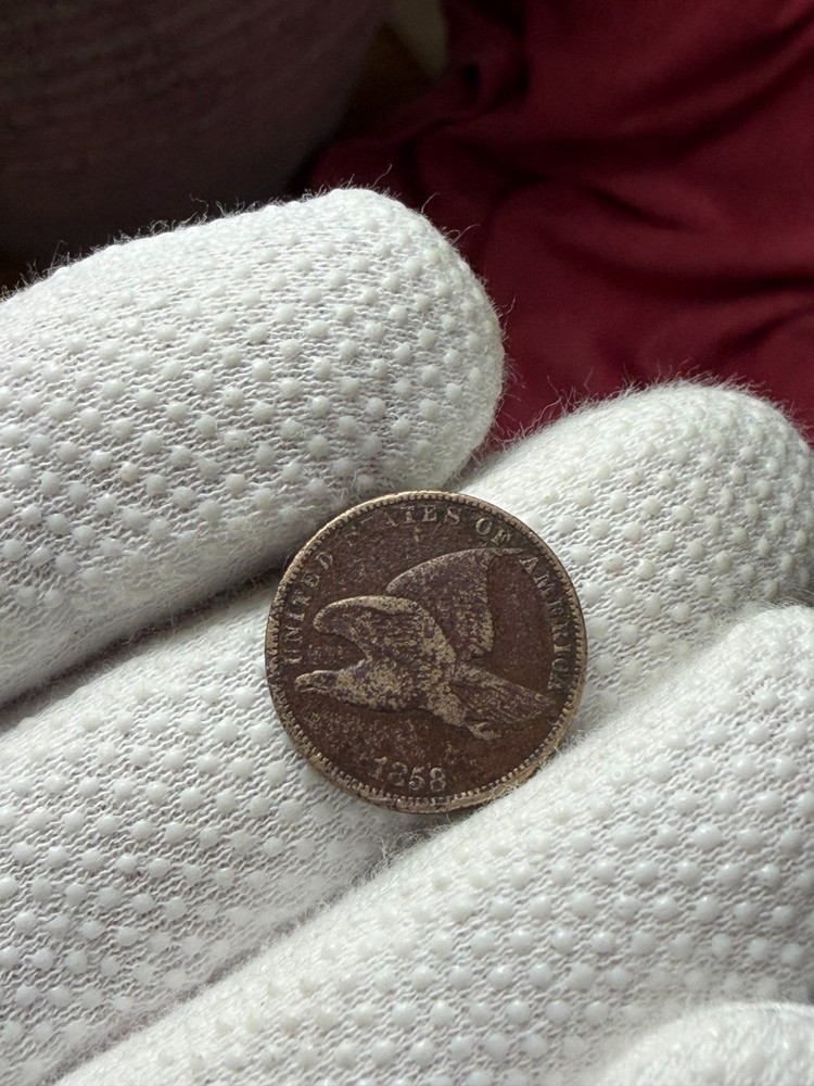 1858 Flying Eagle Small Letters US Type Coin