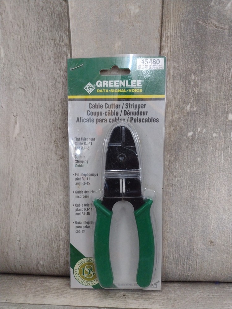 Greenlee 45480 Stripper Flat Telephone Cable RJ-11 Phone Cable Cutter Stripper