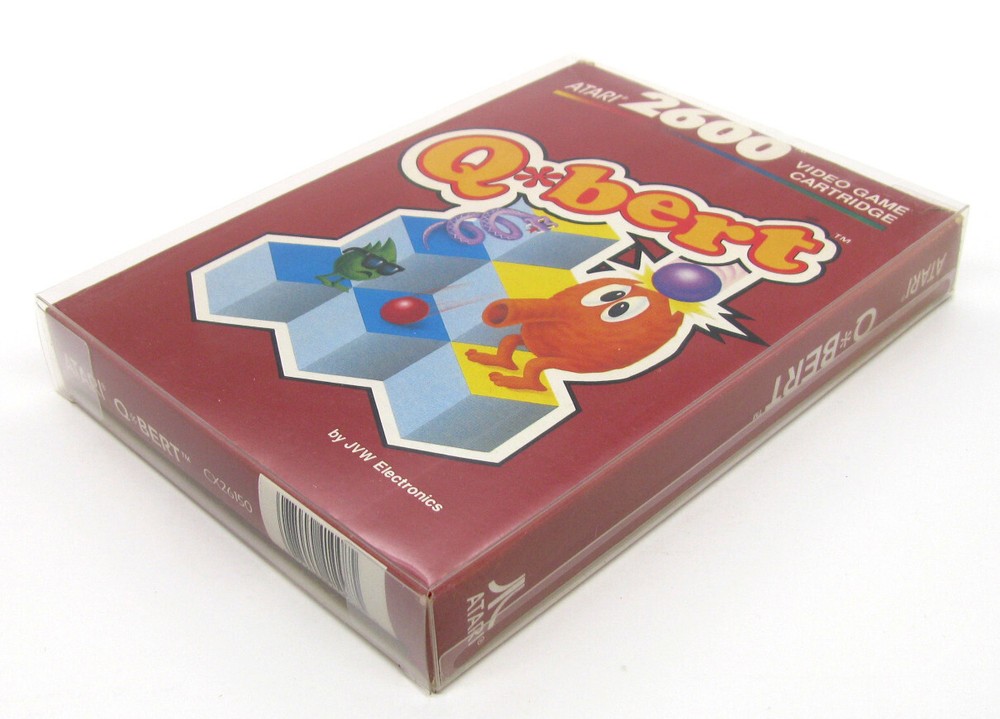 5X CLEAR PLASTIC PROTECTIVE BOX SLEEVE FOR STANDARD ATARI 2600 GAMES (SIZE A)
