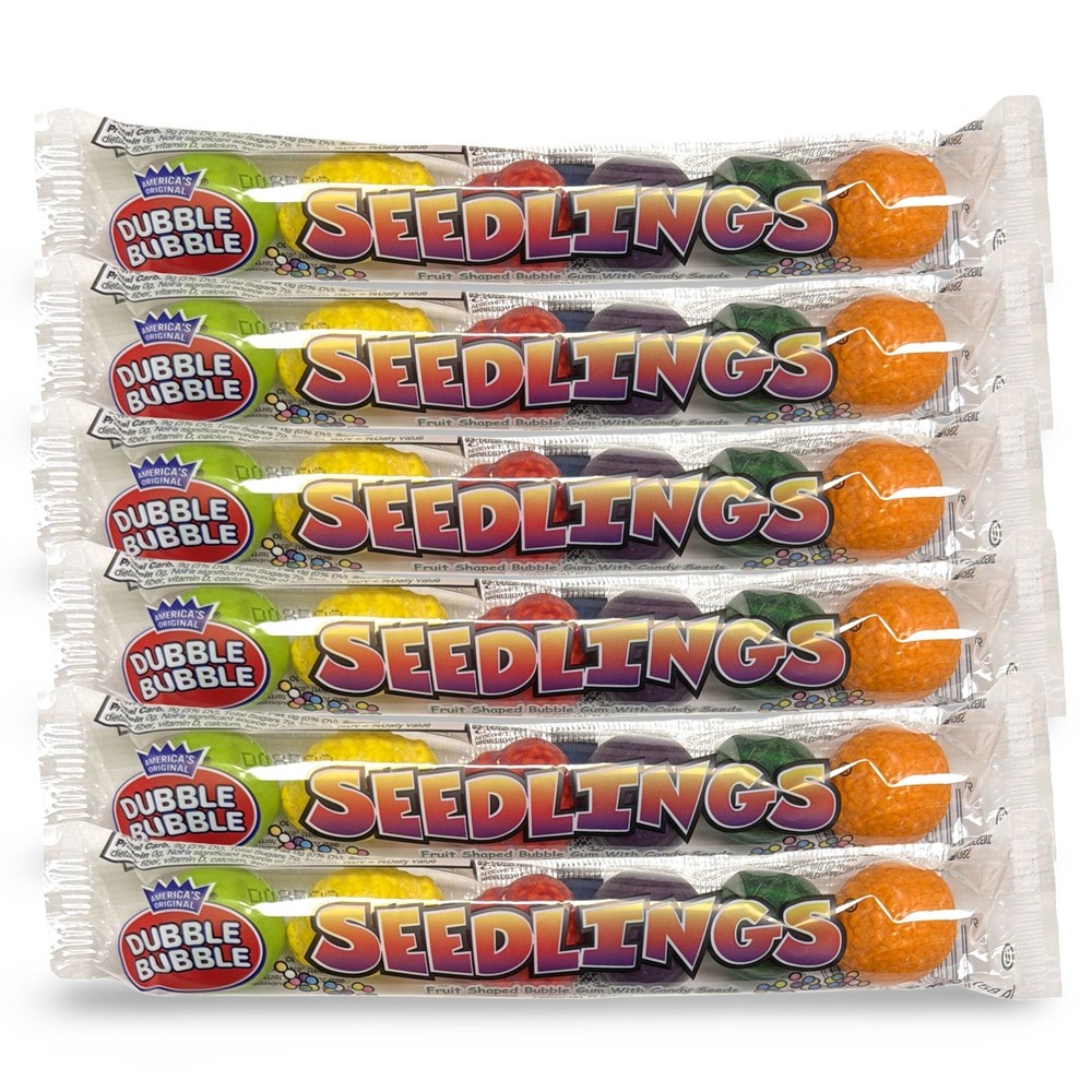 Seedling Individually Wrapped Candy Tubes, 6 Packs (6 Pieces Per Pack) Assorted