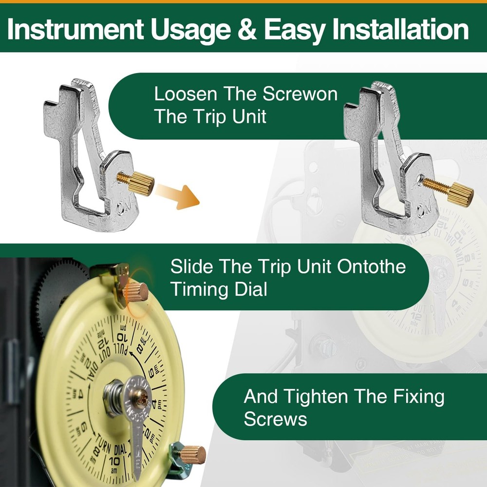 4 Pcs Pool Timer On Off Clips, Compatible with 156T1978A Intermatic 2set S/G