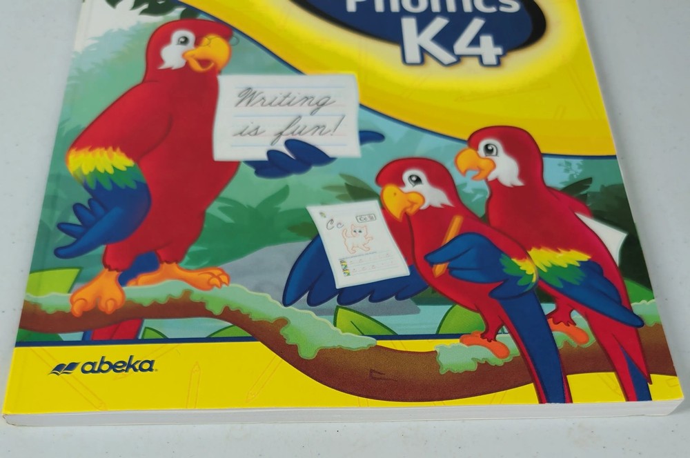 Abeka Cursive Writing with Phonics K4 Sixth Edition Workbook Paperback
