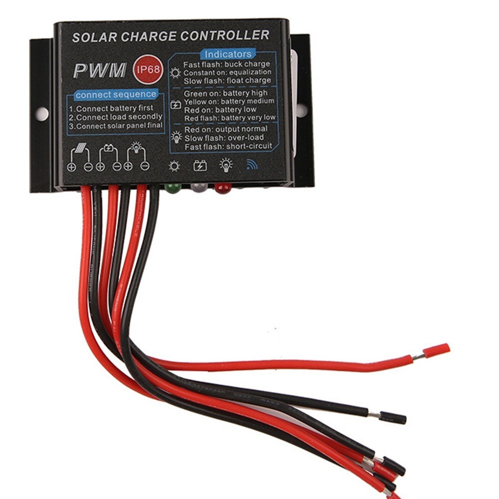 Solar Charge Controller 10A IP68 Waterproof for Efficient Energy Management