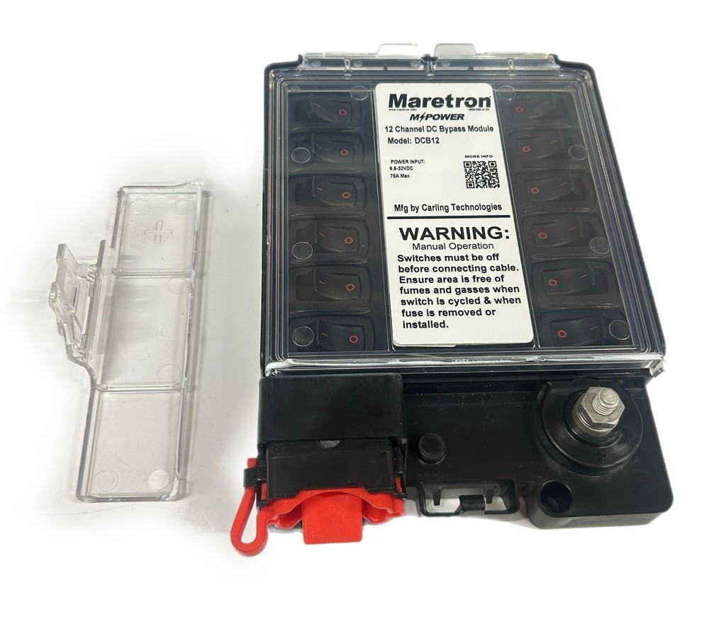 Maretron MPower CBMD12 12-Channel Optional Bypass Module ( Broken Lid )