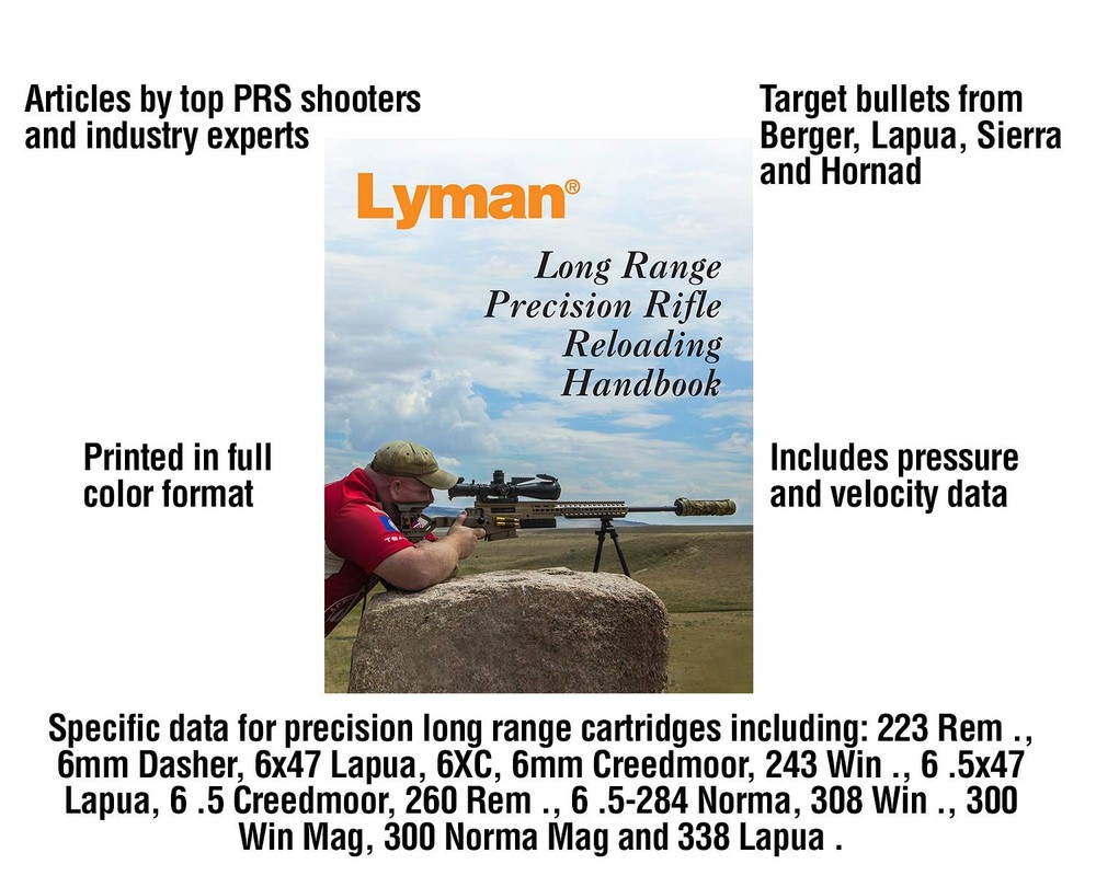 Lyman Long Range Precision Reloading Handbook, White, 8.50 8.50, Black
