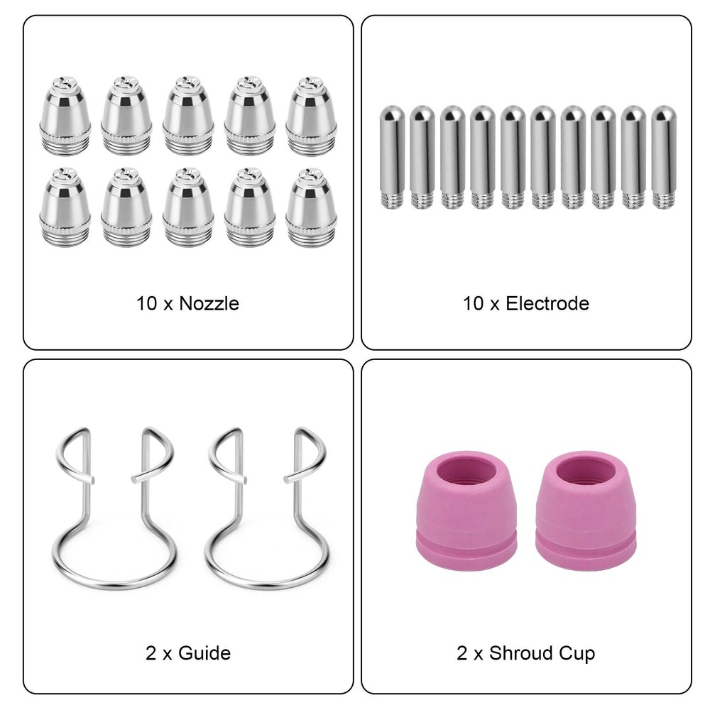 24pcs Plasma Cutter Torch Consumables Tip for CUT60SP, CUT50DP, CUT50PI