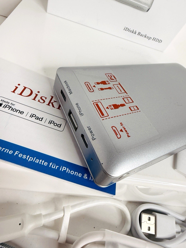 iDiskk Backup HDD Itb Storage Open Box Untested Looks New