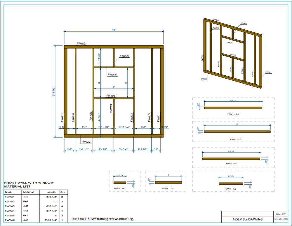 Modular Cabin Plan, Changeable & Expandable, 12’x20’ Tiny House, Free Shipping