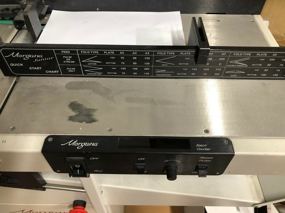 MORGANA JUNIOR FOLDING MACHINE BOOKLET MAKER
