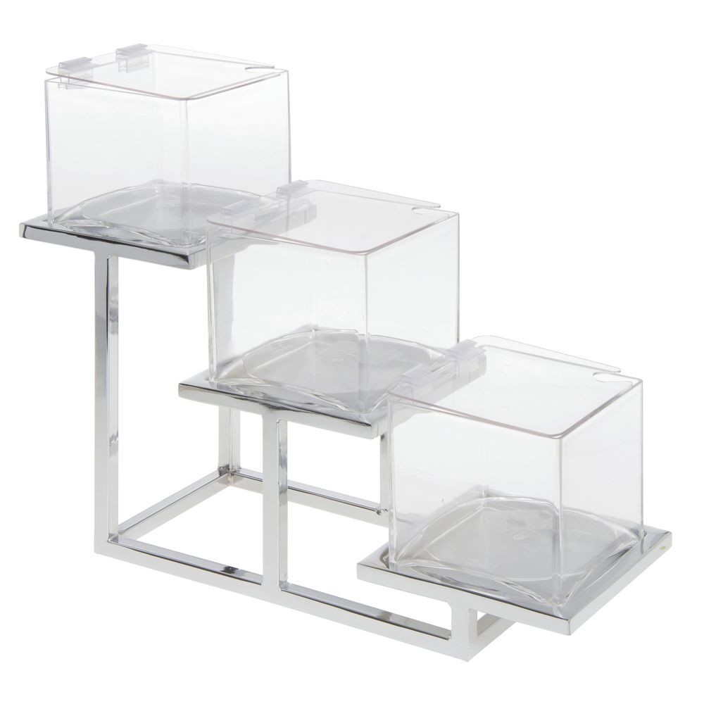 HUBERT 3-Tier Condiment Holder for 5" Cubes