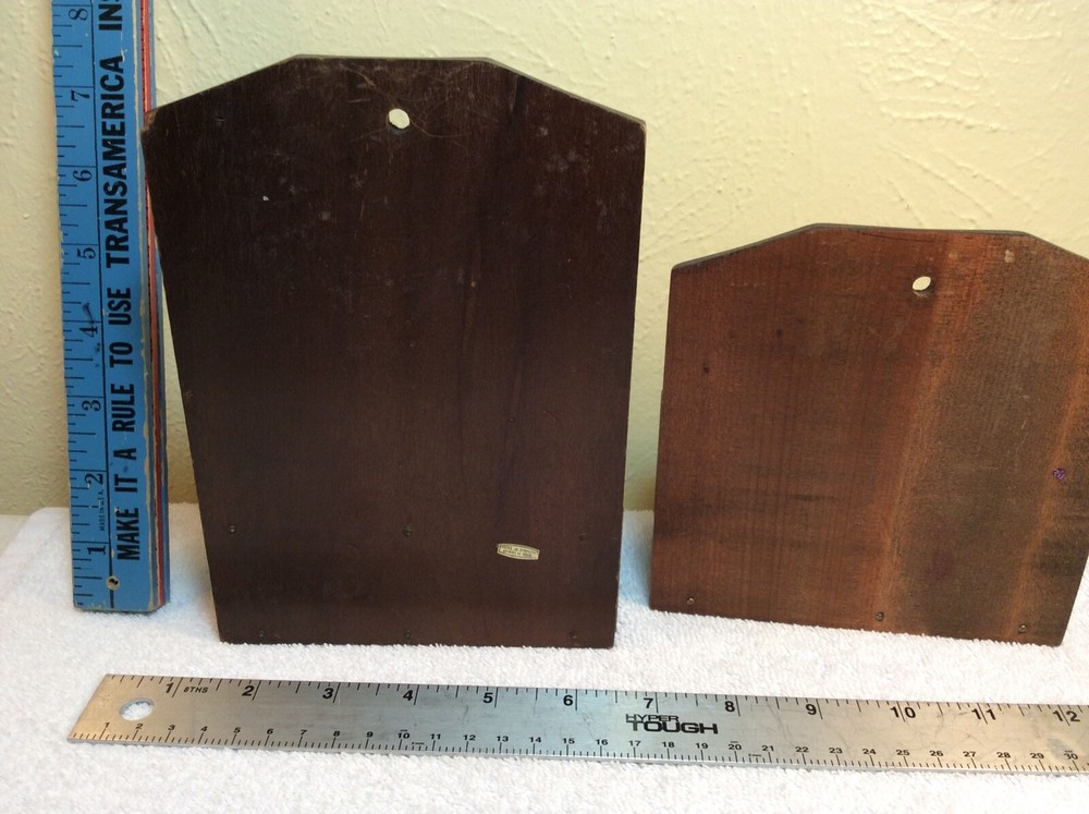 Vintage Mail envelope wooden wall hangers Eagle