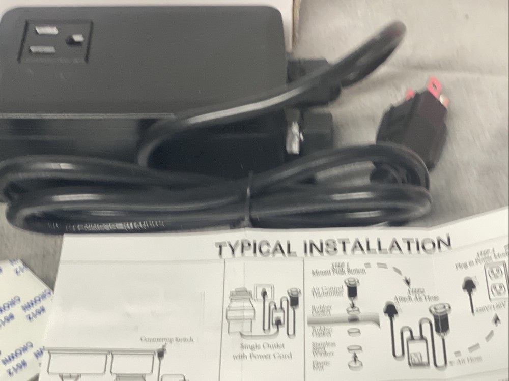 SINKINGDOM Garbage Disposal Sink Top Air Switch Kit with Long Button