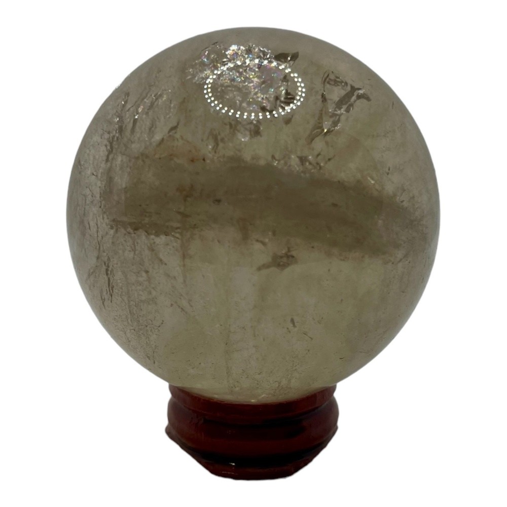 Smoky Quartz Sphere with Rainbows
