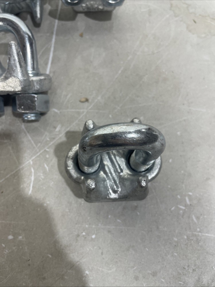 10 Pack 3/4" Galvanized Drop Forged Wire Rope Clips