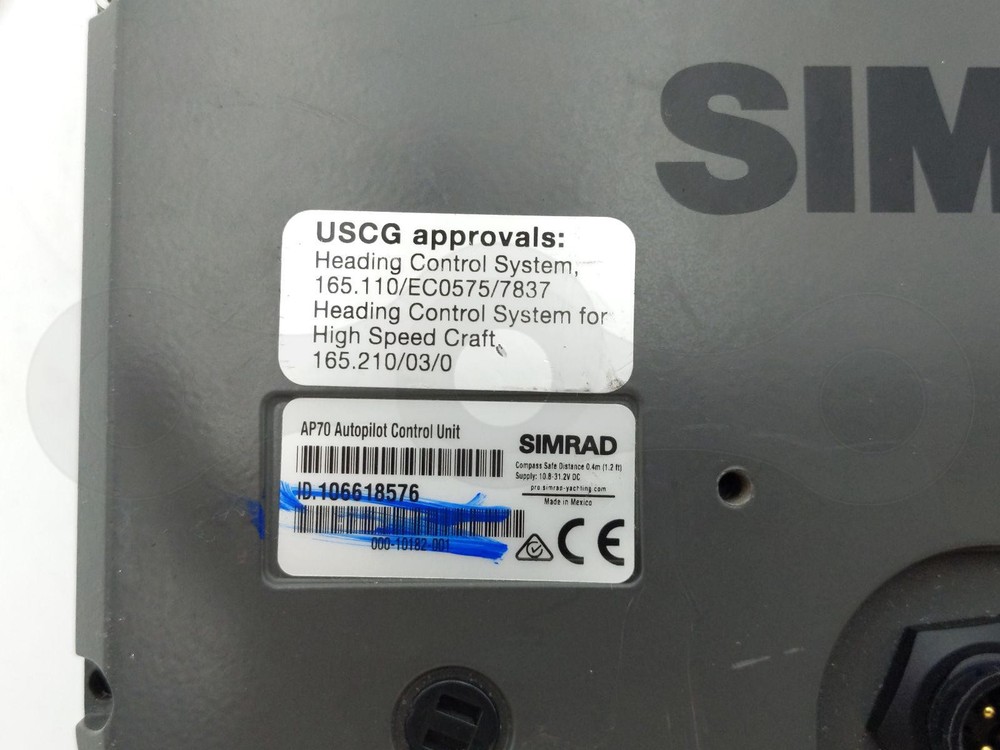 SIMRAD AP70 AUTOPILOT CONTROL UNIT SWITCH PANEL HEAD UNIT BOAT CONTROLLER MODULE