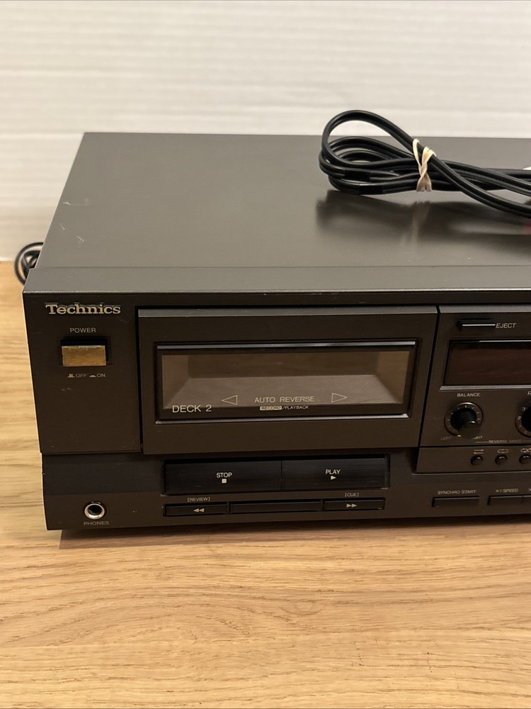 Technics RS-TR232 Dual Tape Deck - Tested - WORKS