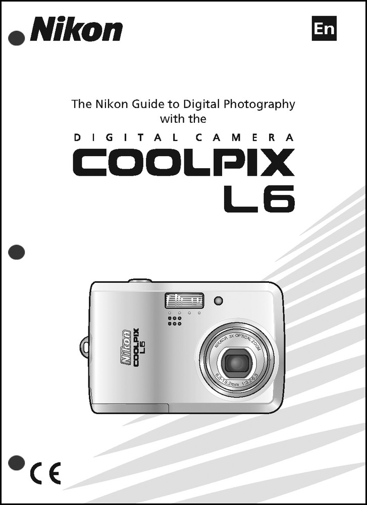 Nikon CoolPix L6 Digital Camera User Guide Instruction  Manual