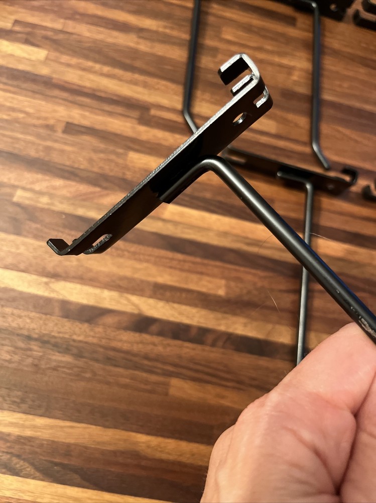 10 Gridwall 6” Hooks Black Hooks For Gridwall or Mini Grid Cube Displays EUC