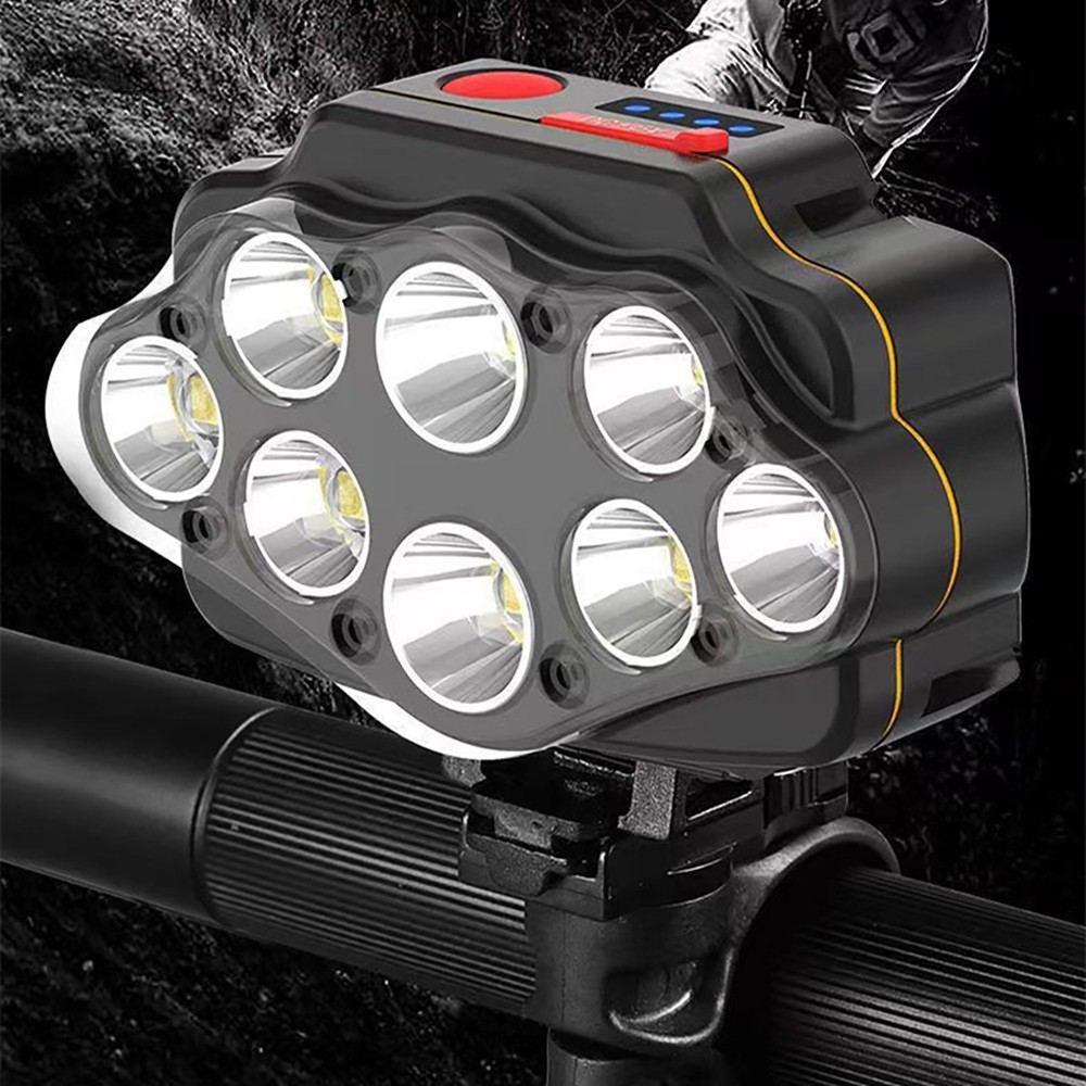 Waterproof LED Bike Light White Light USB Rechargeable Bicycle Front Headlight