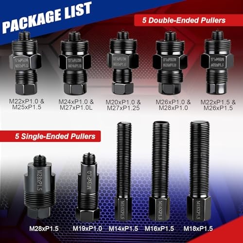 10PCS Motorcycle Flywheel Puller Set – Universal Flywheel Puller Tool Kit