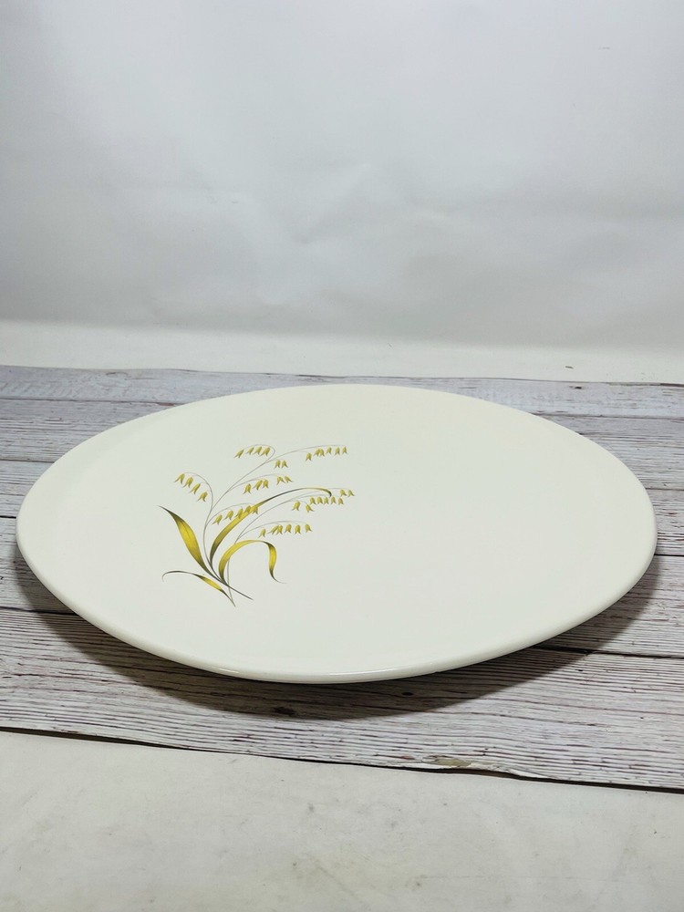 12” X 14” Platter With Gold Leaf Design.