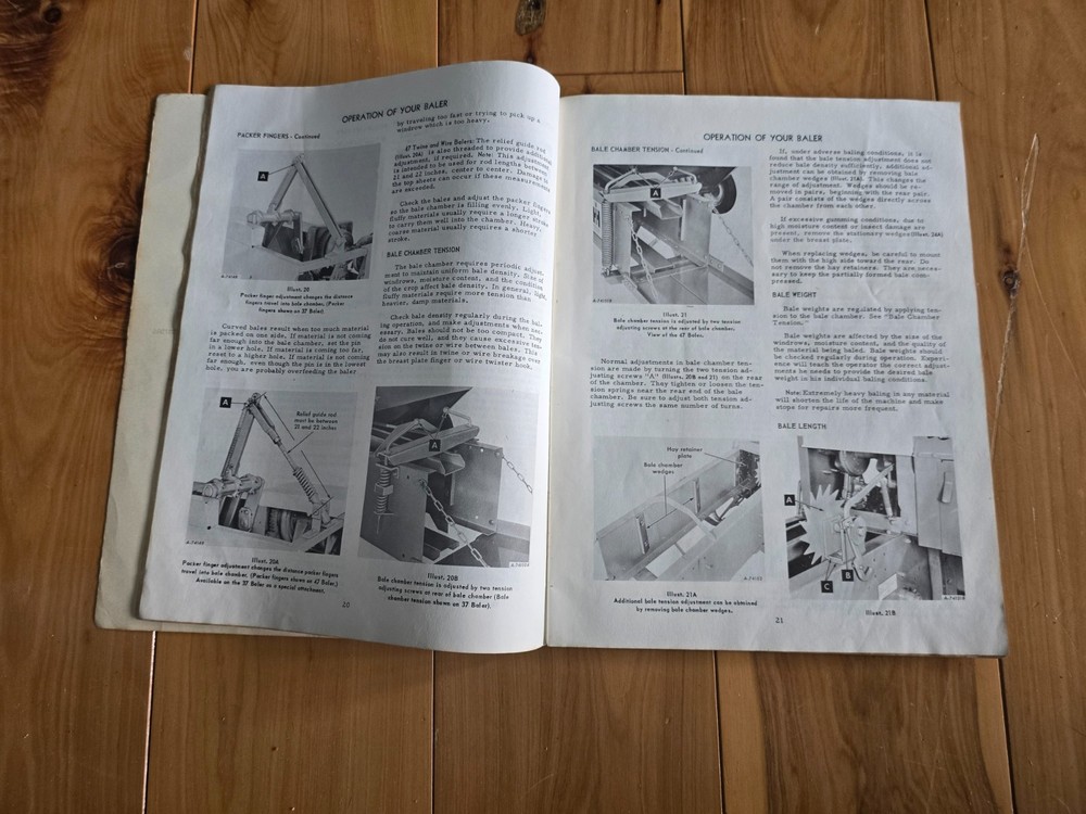 Original Case IH Operator’s Manual for models 37 and 47 balers