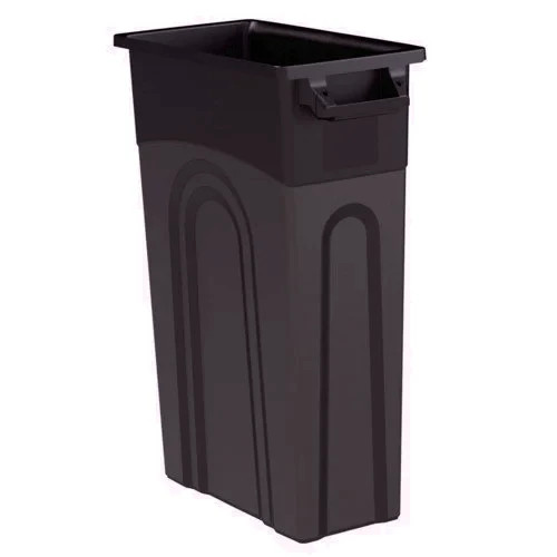 (2 pack) 23 Gallon Heavy Duty Plastic Narrow Tall Garbage Container for Kitchen