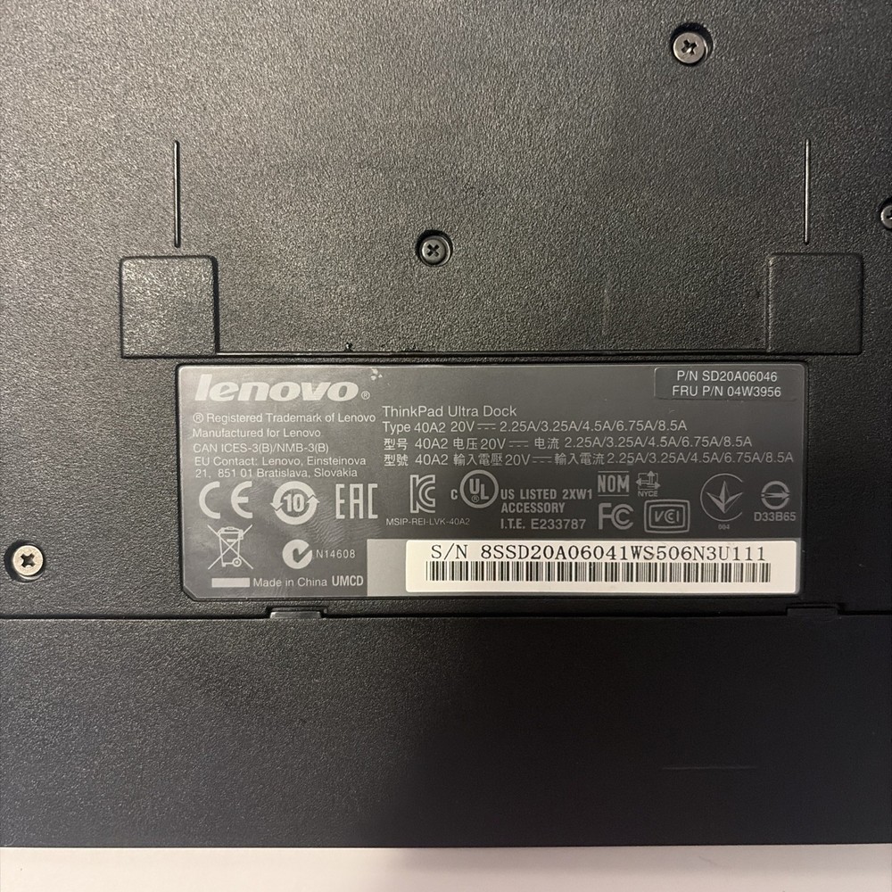 Lenovo ThinkPad Ultra Dock 40A2