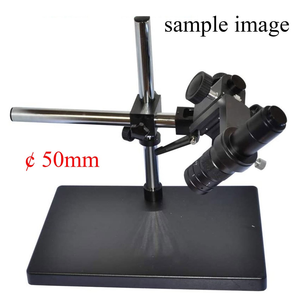 Digital Microscope Camera Dual Arm Set Table Stand Holder Lift Bracket Lab 50mm