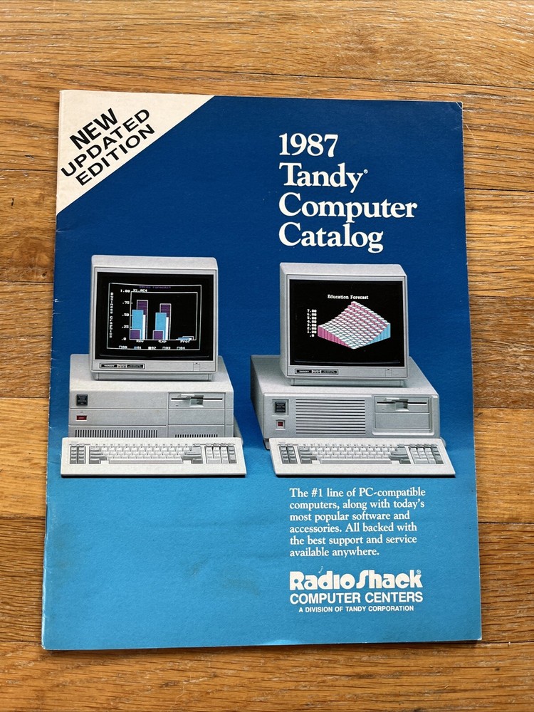 Vintage 1987  Tandy Computer Catalog Updated Edition RadioShack