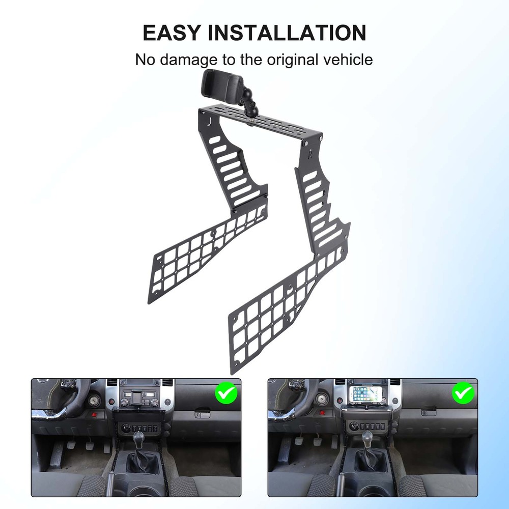 Multi-Functiona Central Dash Phone Holder Mount Stand For Nissan Frontier 09-17