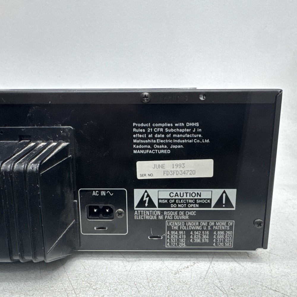 Technics SL-PD847 5-Disc CD Changer MASH Digital Servo System – Tested Works!