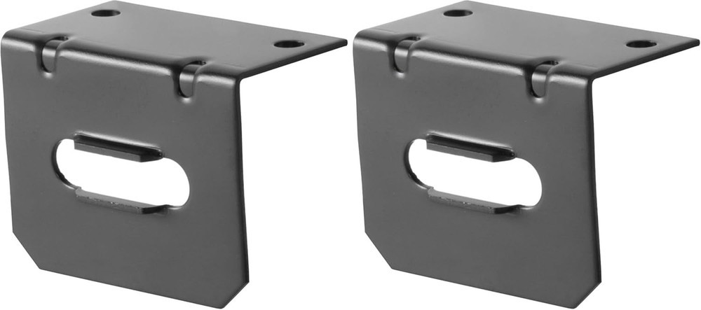 Vehicle-Side Trailer Wiring Harness Mounting Bracket for 4-Way Flat, Gloss Bl...