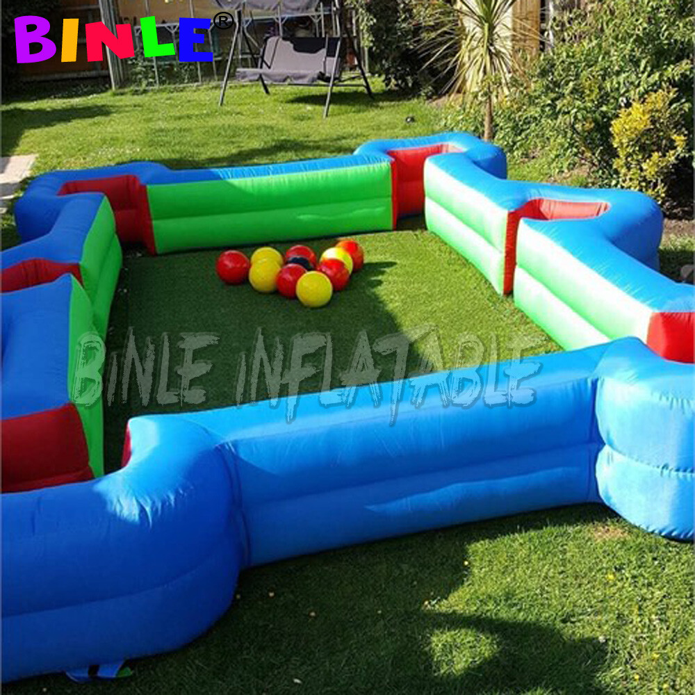 Hot Interactive Games Inflatable Table Soccer Inflatable Snooker Pool with golf