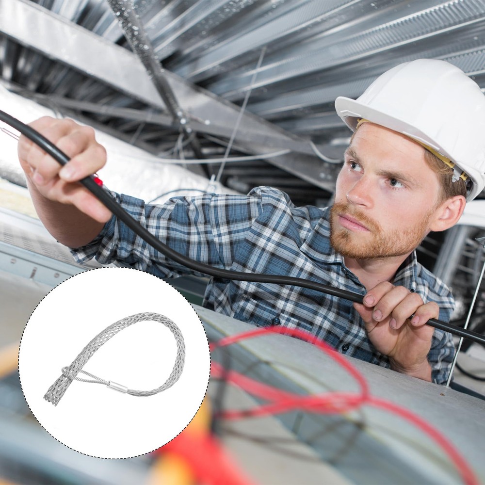 Cable Pulling Grip for 75-88mm Cable 150cm Wire Mesh Puller Socks Grip Single...