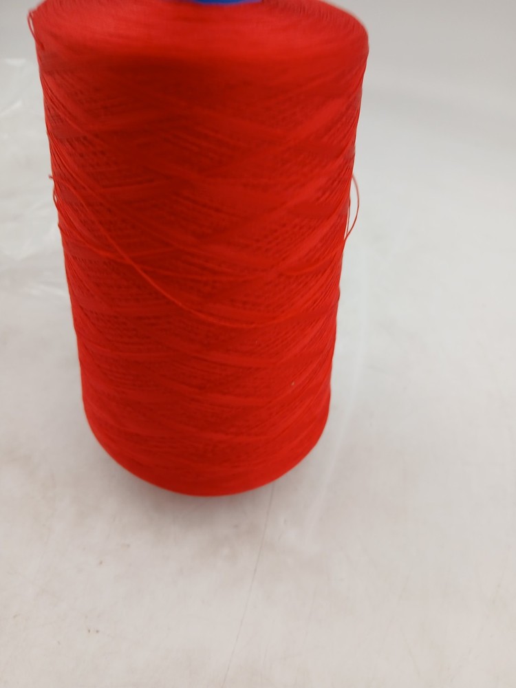 Coats Gramax Atom Red Polyester Thread Cone 16oz Tex 35 128 Soft 222 Serger