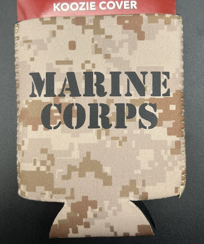 US MARINE CORPS Semper Fi Digital Pattern BEER KOOZIE
