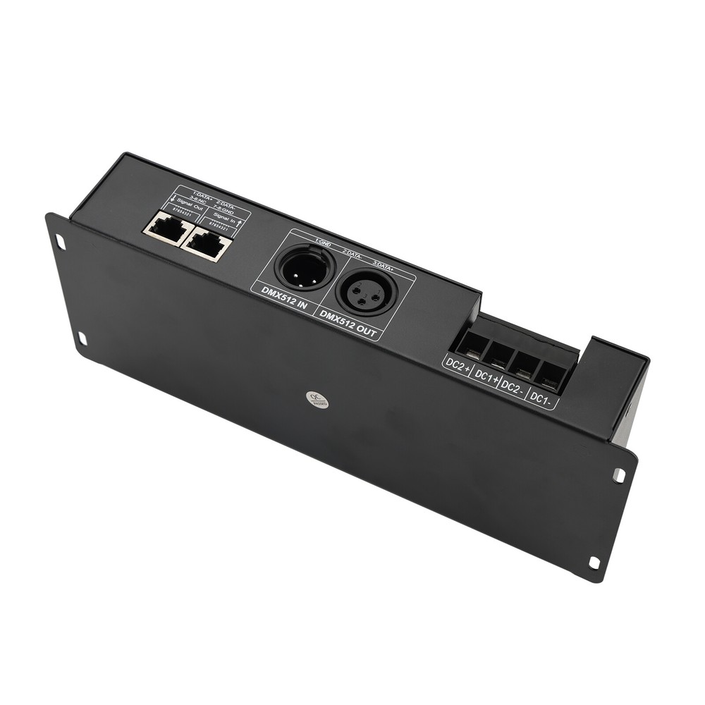 24 Channel DMX 512 Decoder RGBW PWM Dimmer Driver LED Strip Light Controller US