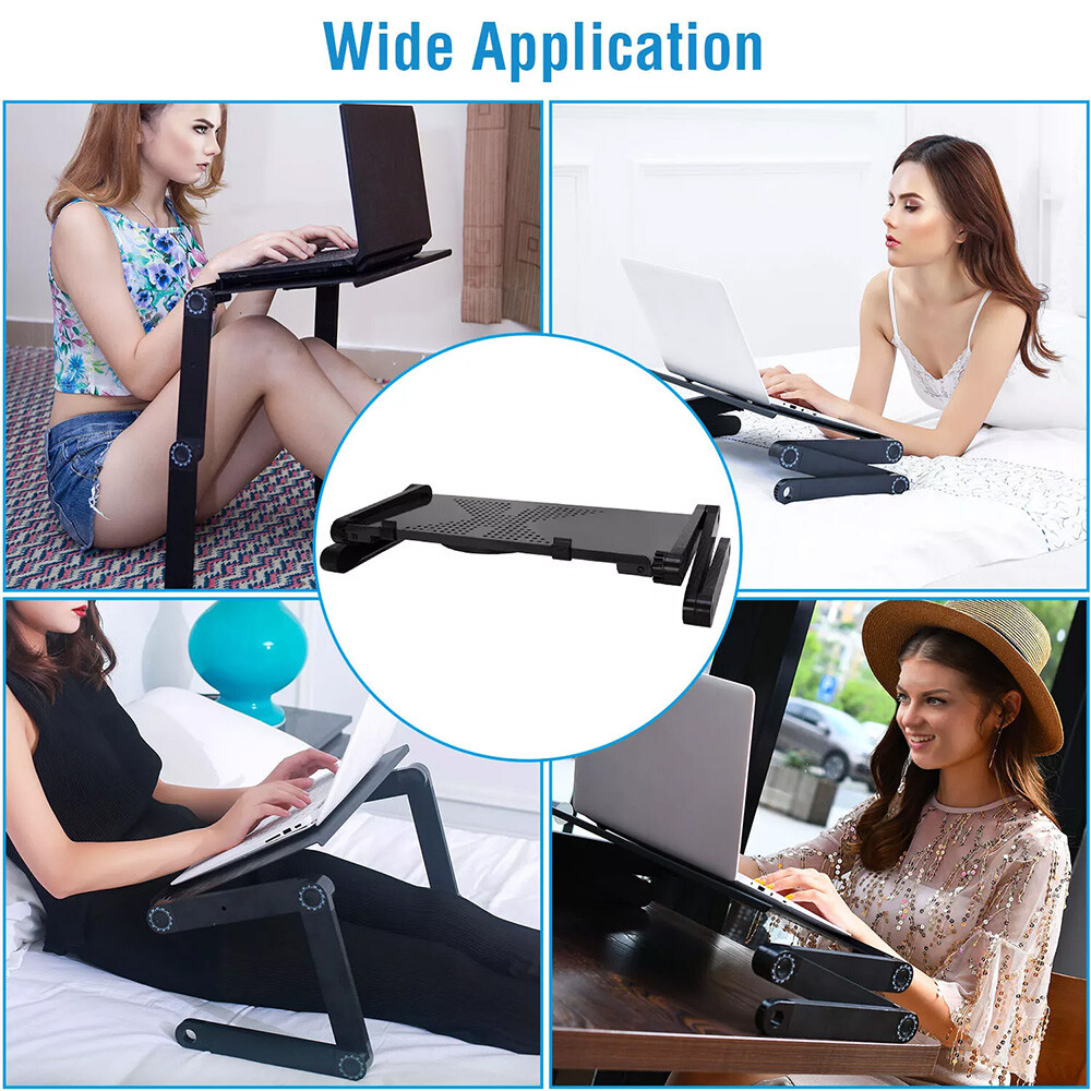Foldable 360° Adjustable Laptop Table Stand Lap Sofa Bed Tray PC Notebook Desk