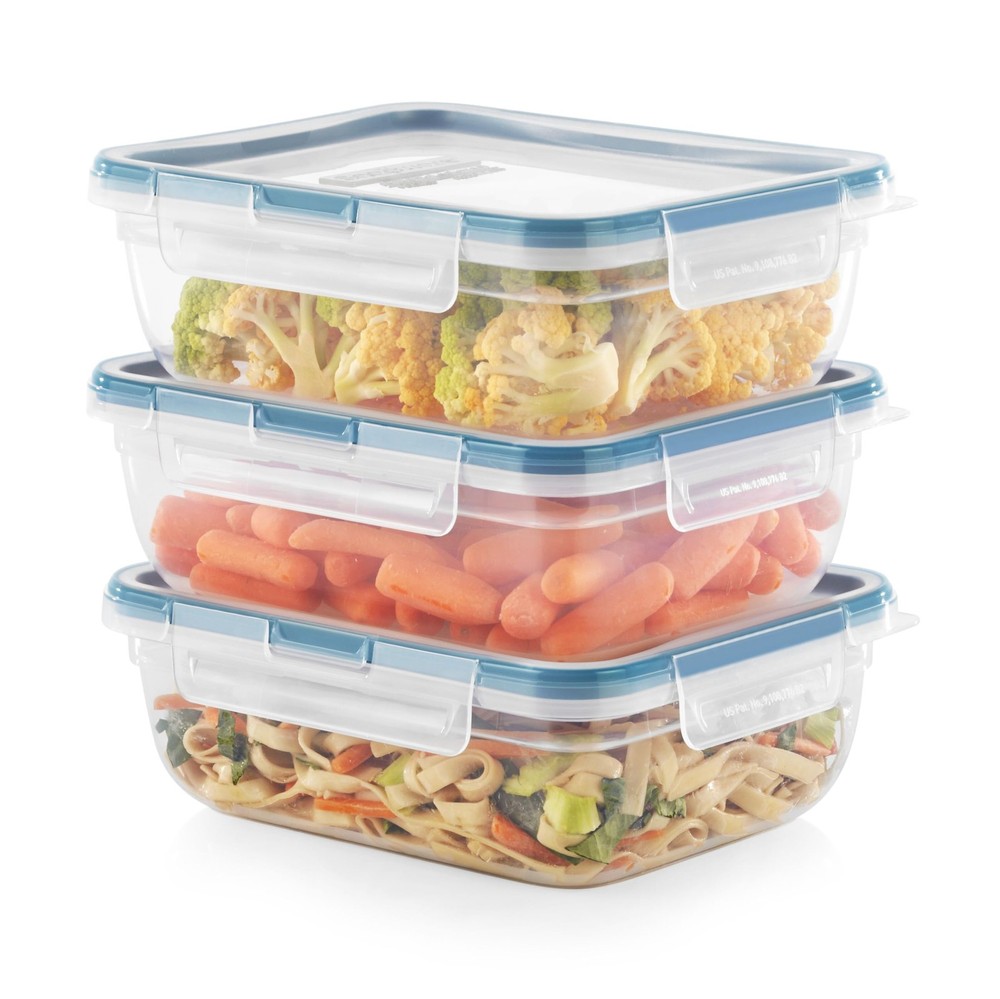 Best Snapware Plastic Total Solution 3-Pack 8.5-Cup Food Storage Containers Set