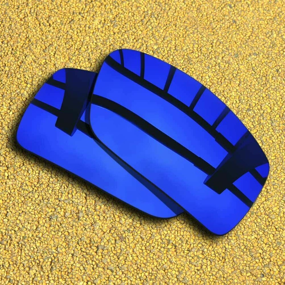 2 Pairs Polarized Lenses Replacement for-Vonzipper Snark-Solid Black&Violet Blue
