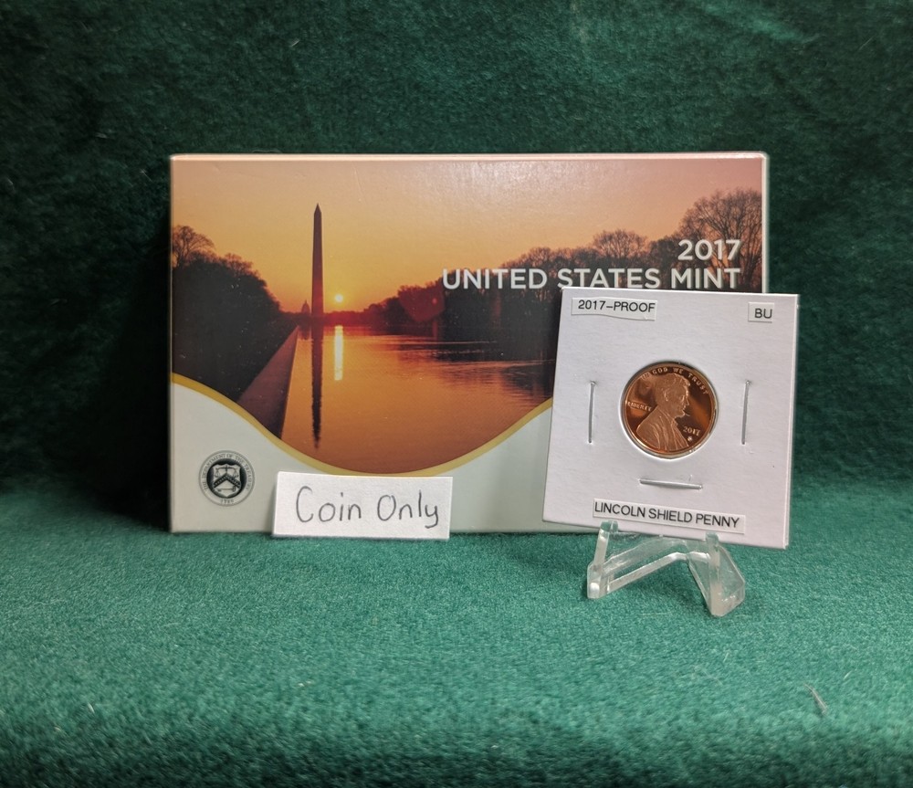 2017 S Lincoln Shield Penny Uncirculated from Proof Set