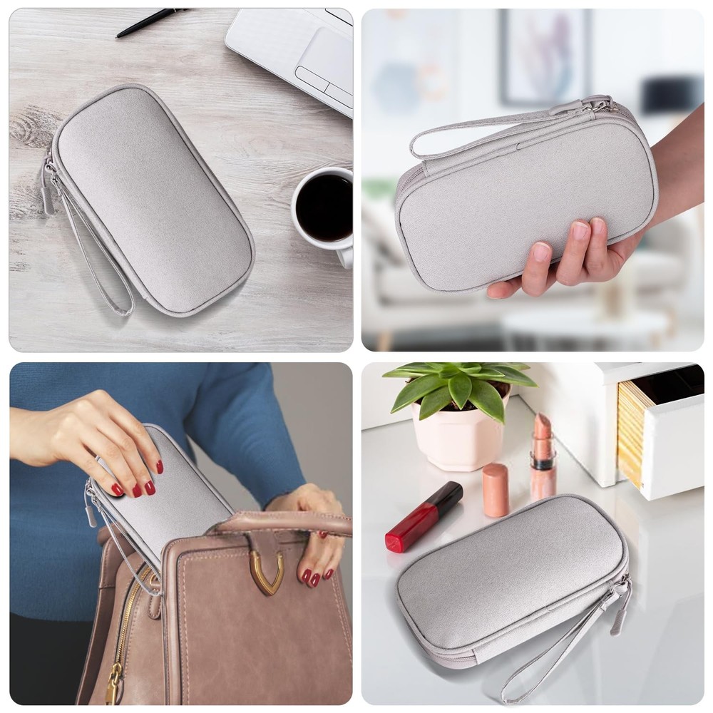 Universal Cable Organizer Electronics Accessories Bag for Charger Phone Grey